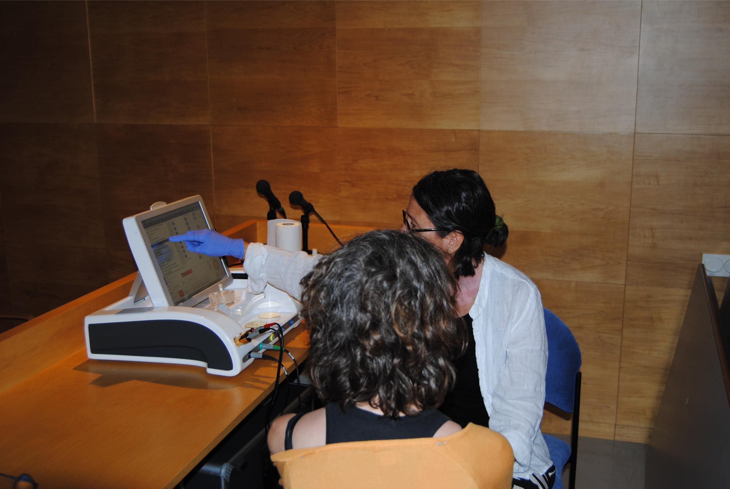 Mesuraments científics fets en el marc d'un estudi de neurociència